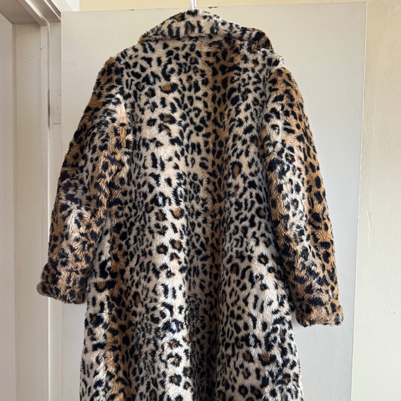 Faux Leopard Long Jacket - Picture 3 of 4